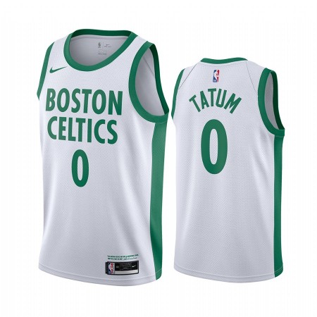 Maglia NBA Boston Celtics Jayson Tatum 0 2020-21 City Edition Swingman - Uomo